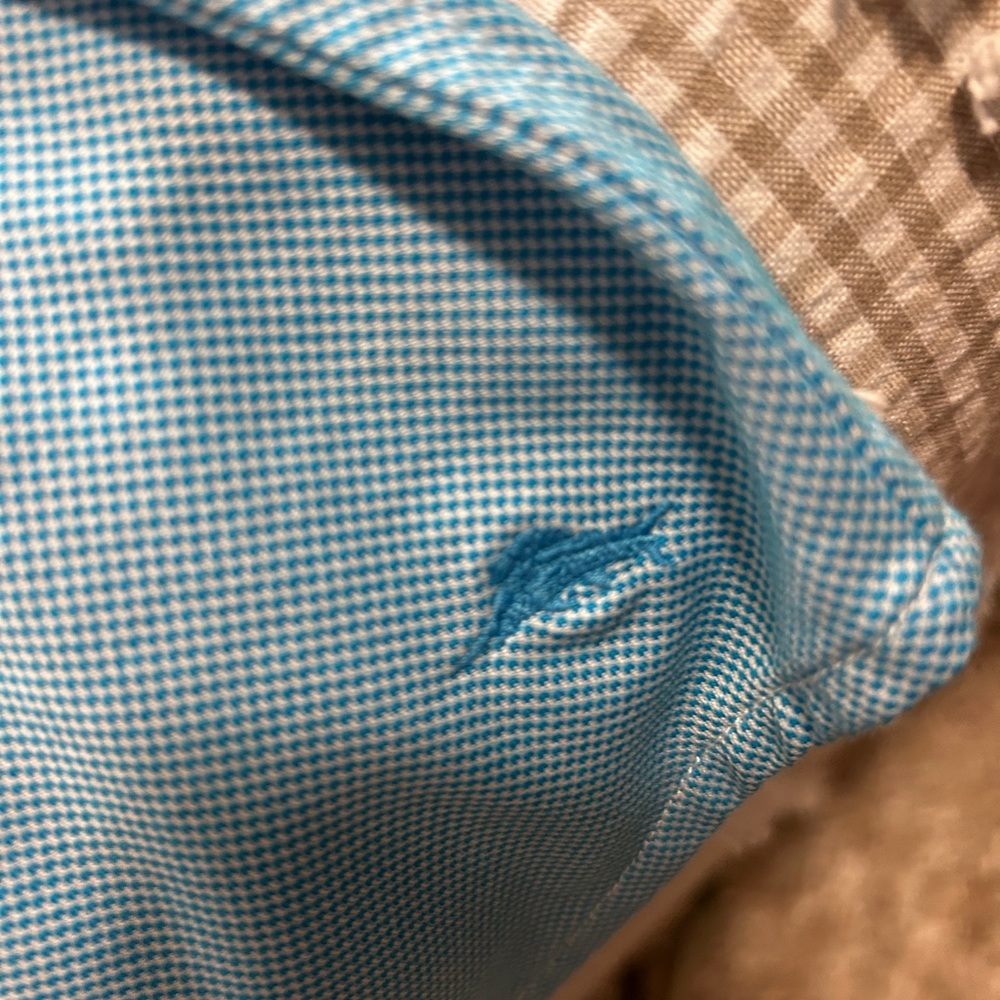 Tommy Bahama Light Blue Casual Button Down Shirt - Picture 5 of 10